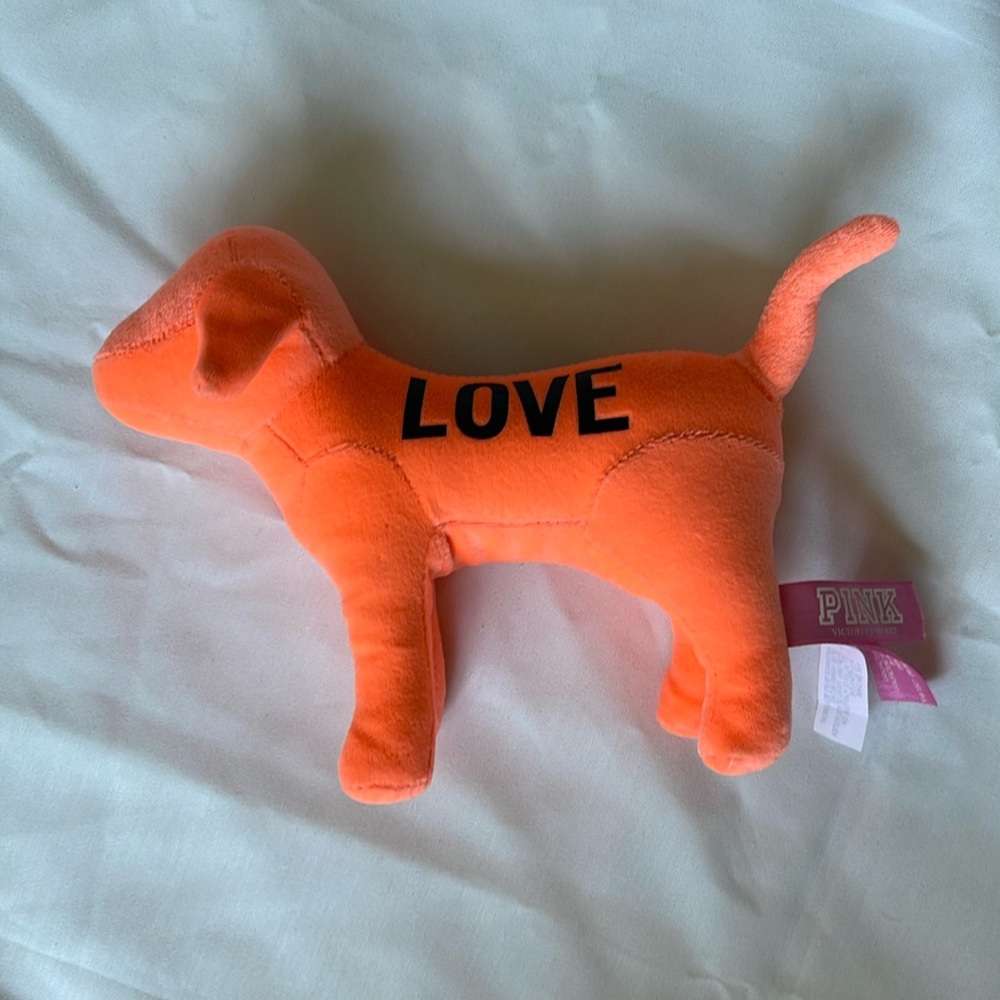1401- NWOT VS PINK- neon orange PINK dog - Picture 2 of 7